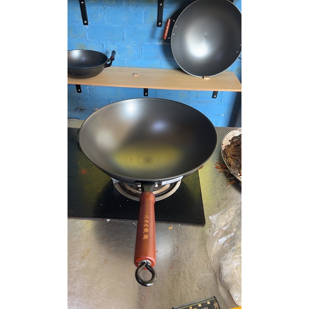 陆川生铁锅铸铁锅圆底锅第六代开好锅南宁发快递包邮到家