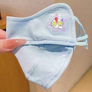 防紫外线冰丝透气N2001 薄款 PF50 儿童防晒口罩夏季