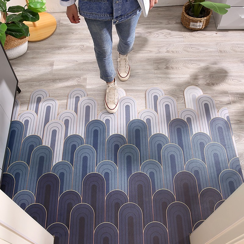 免洗爆款皮革入户门地垫可擦洗裁剪家用进门门厅玄关脚垫免洗门垫