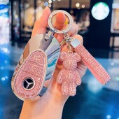 奔驰E300l钥匙套c260l车2024款 c200l扣GLC壳GLA女glb220包 a200l