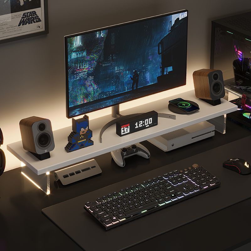 宿舍电脑办公室收纳置物架显示器增高架屏幕支架桌面抬高底座垫高