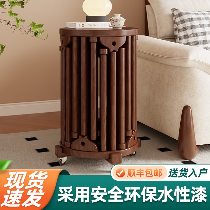 实木圆凳餐桌家用六合一家用叠叠放凳子可叠放备用餐椅折叠椅凳子