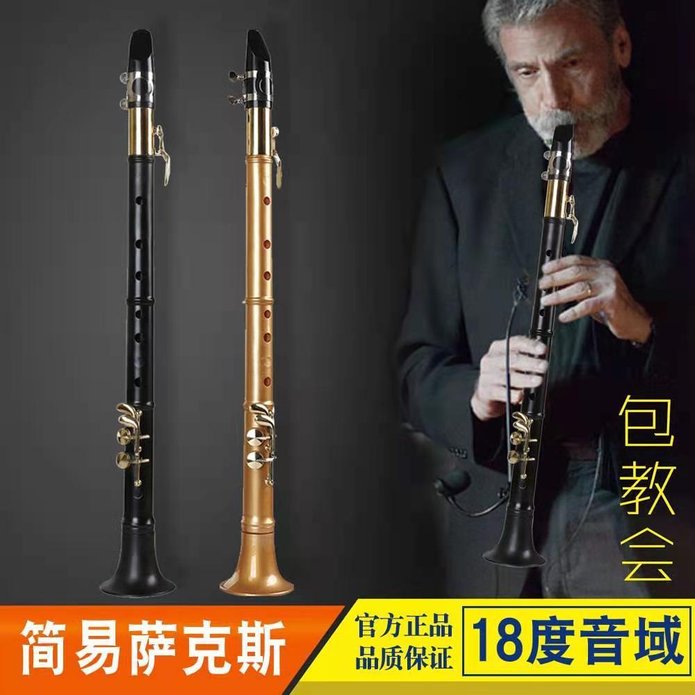 简易萨克斯 迷你小萨克斯风初学者成人儿童中音高音直管专业乐器