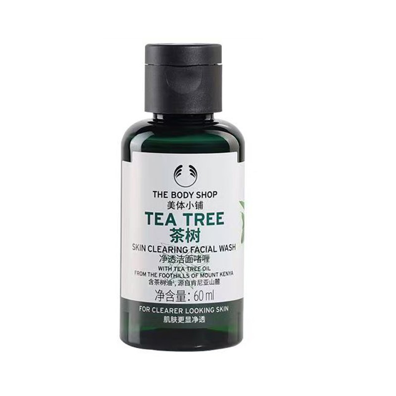 美体小铺茶树净透洁面啫喱60ml【效期至25年8月21】