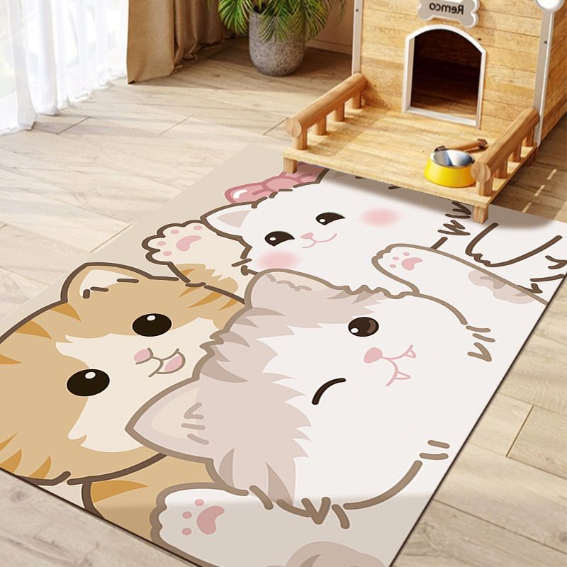 宠物地垫猫狗耐咬猫砂猫咪围栏地毯狗笼餐垫四季通用可爱卡通垫子