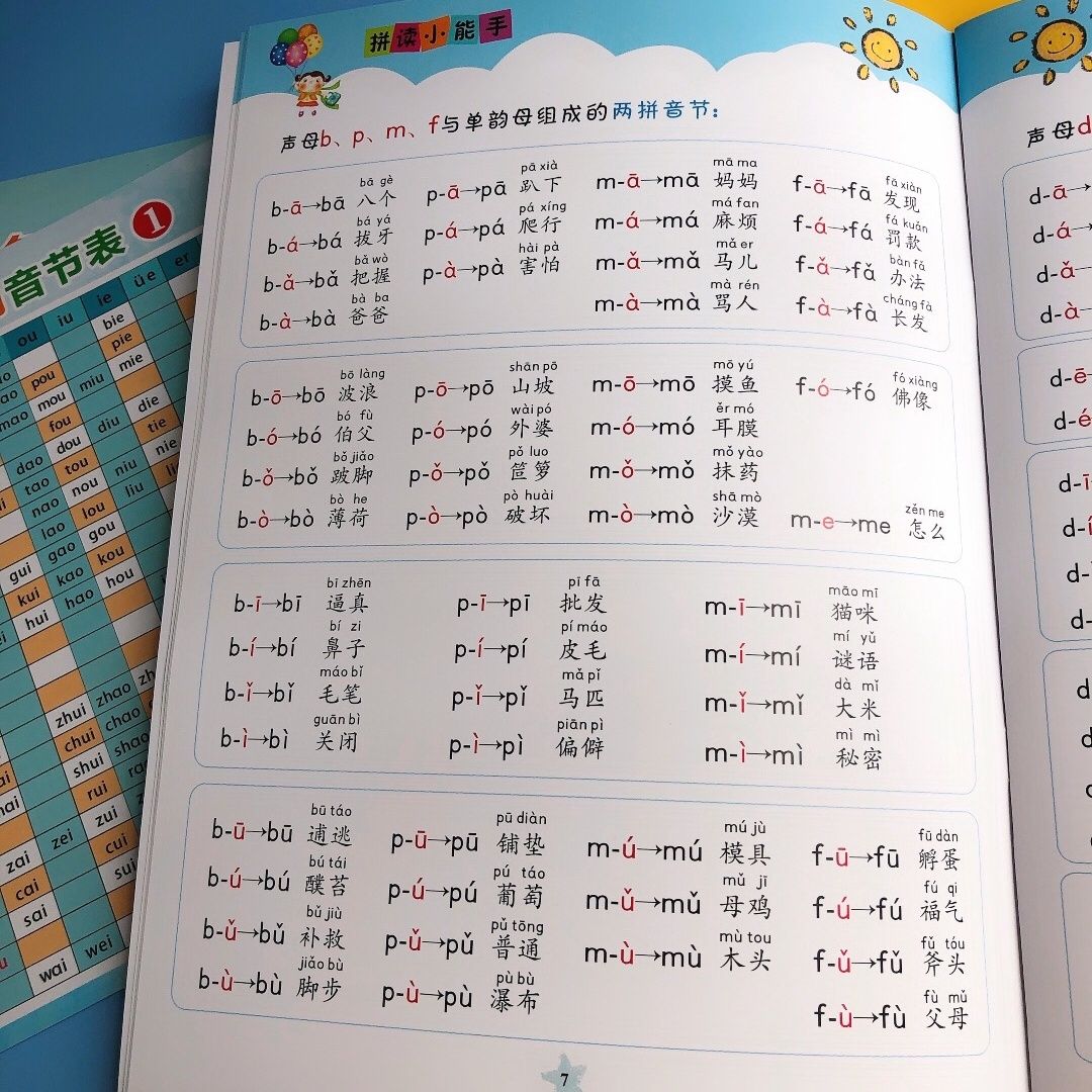 学拼音神器一年级学拼音拼读训练我是拼读小能手练习册汉字笔画表