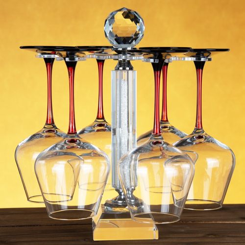 红领结玻璃红酒杯高脚杯欧式创意勃艮第葡萄酒杯红酒杯2只装家用