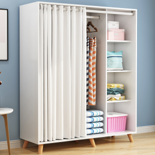 柜子现代简易出租房经济型小户型储物板式 衣柜简约组装 儿 包邮 香港
