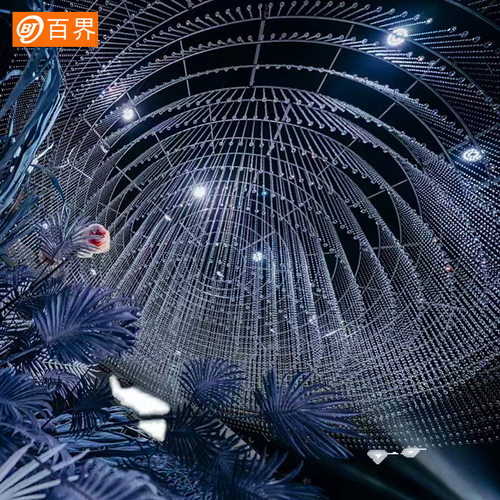 百界铁艺圆环吊顶装饰摩天轮圆环铁艺圆环装饰婚礼布置婚庆道具