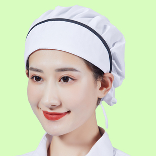 纺织女工帽食品网帽厨师帽男酒店厨房防尘餐厅食堂面包烘培师帽子