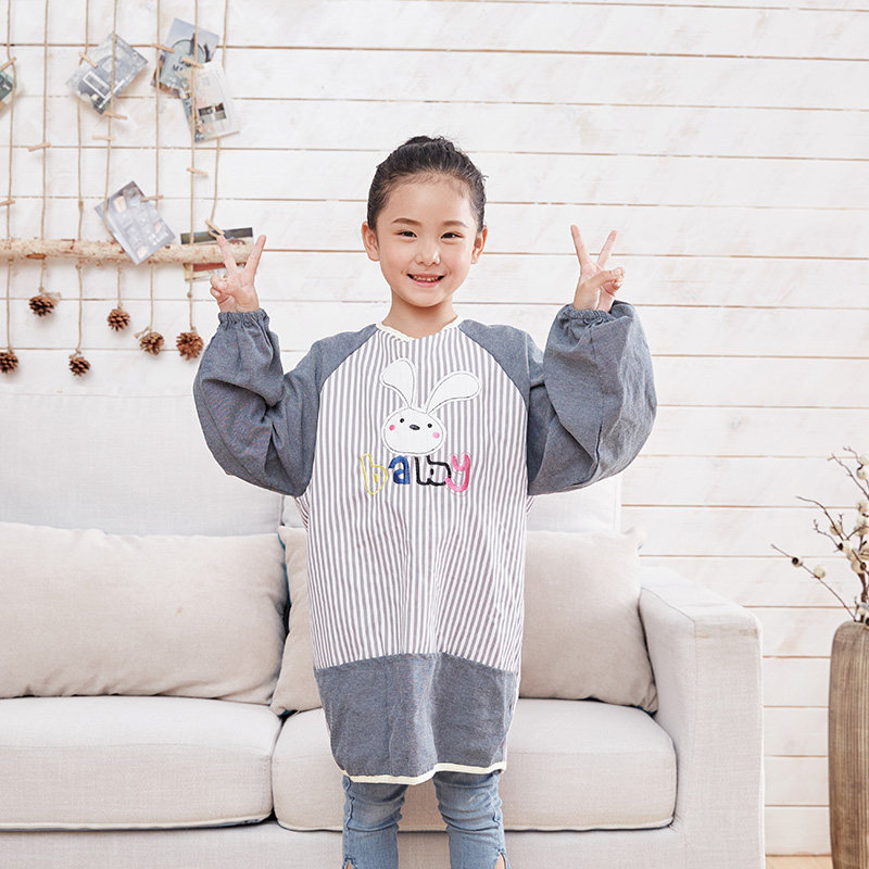 儿童罩衣柔软棉布宝宝围裙反穿衣吃饭画画衣长袖防水防污舒适透气,童装/婴儿装/亲子装,反穿衣/罩衣,淘宝优惠券,粉丝福利购,淘宝优惠卷