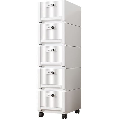 带锁柜子储物柜办公室桌下可移动密码锁储物柜收纳小柜零食抽屉式