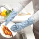 加绒家务手套女加厚防水乳胶冬季 牛筋洗衣服橡胶厨房耐用刷锅劳保