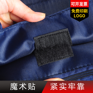 双层文件袋A4手提办公资料袋女士帆布手提包男士公文包加厚大容量