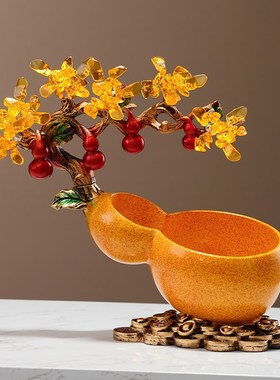 葫芦入户门口鞋柜钥匙收纳玄关装饰品摆件客厅家居搬新家招财大吉