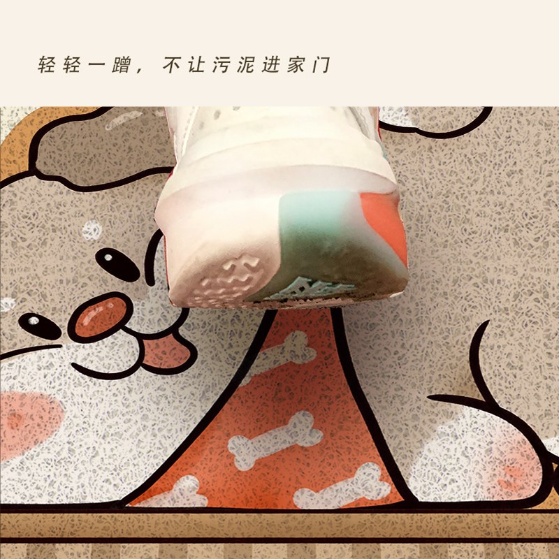 大门口可爱地垫热入户门进门卡通丝圈脚垫家用玄关进门垫防滑地毯