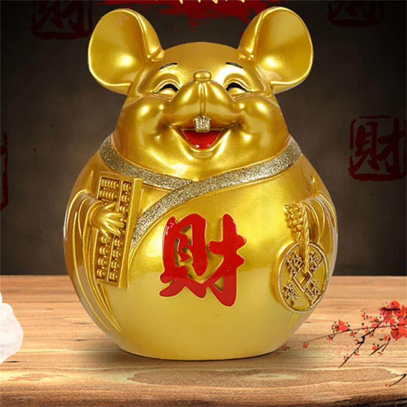 老鼠存钱罐大号卡通钱罐只进不出成人网红创意独特储蓄罐家用摆件