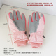 滑雪手套冬季 12岁学生卡通可爱分指加绒厚保暖女童户外玩雪防水