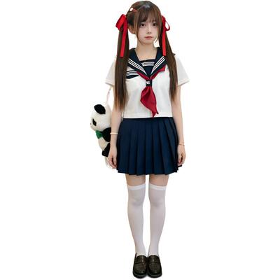 流岚星原创jk制服裙基础款水手服学院风日系校供感班服裙装套装