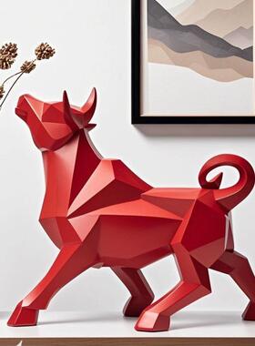 树脂工艺品牛转钱坤摆件家居客厅舒服办公室牛气冲天创意装饰礼品