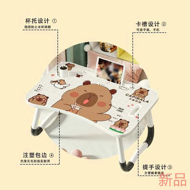 床上小桌子可折叠宿舍电脑桌家用卧室窗书飘桌学生寝室懒人学新品