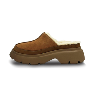 UGG女CALIMUZE秋冬复古休闲鞋厚底懒人一脚蹬保暖毛拖鞋1174536