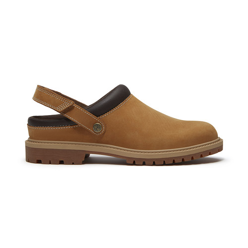 Timberland添柏岚女款优质皮革时尚木屐鞋包头休闲一脚蹬A2PSB