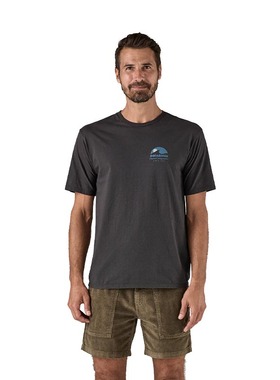 Patagonia巴塔哥尼亚男Applied创意印花休闲有机棉T恤37800