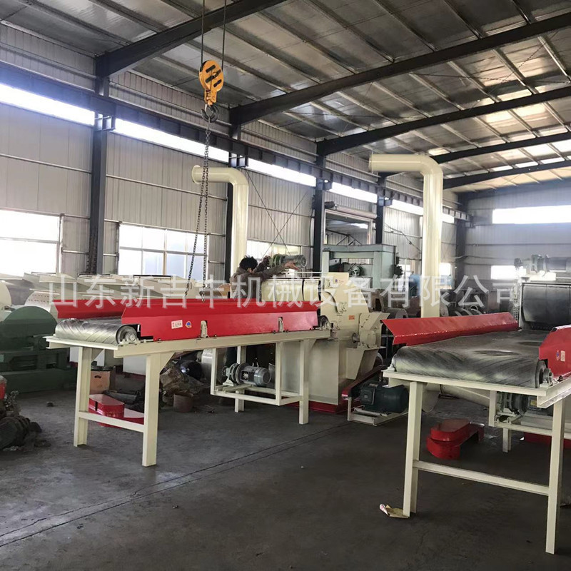 家具板材木皮大型 圆木粉碎机装修废料木条木块粉碎机粗细可调