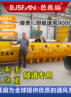 芭蕉扇BJSF-140.75.110.4型串联式隧道施工通风机欧洲技术按需定
