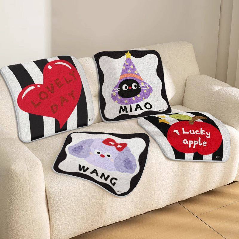 秋冬坐垫仿羊绒沙发垫可爱毛绒防滑办公室卡通加厚暖和屁垫椅子,居家布艺,地毯,淘宝优惠券,粉丝福利购,淘宝优惠卷
