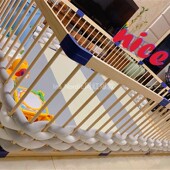 儿童木围栏软包婴儿床护栏包边宝宝床拼接床防撞条床围可机洗A类