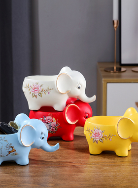 创意家居放钥匙的玄关收纳摆件门口鞋柜桌面收纳盒简约北欧装饰品