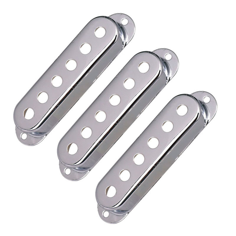 ST电吉他单线圈拾音器盖 黄铜金属外壳三单升级外套 专业乐器配件