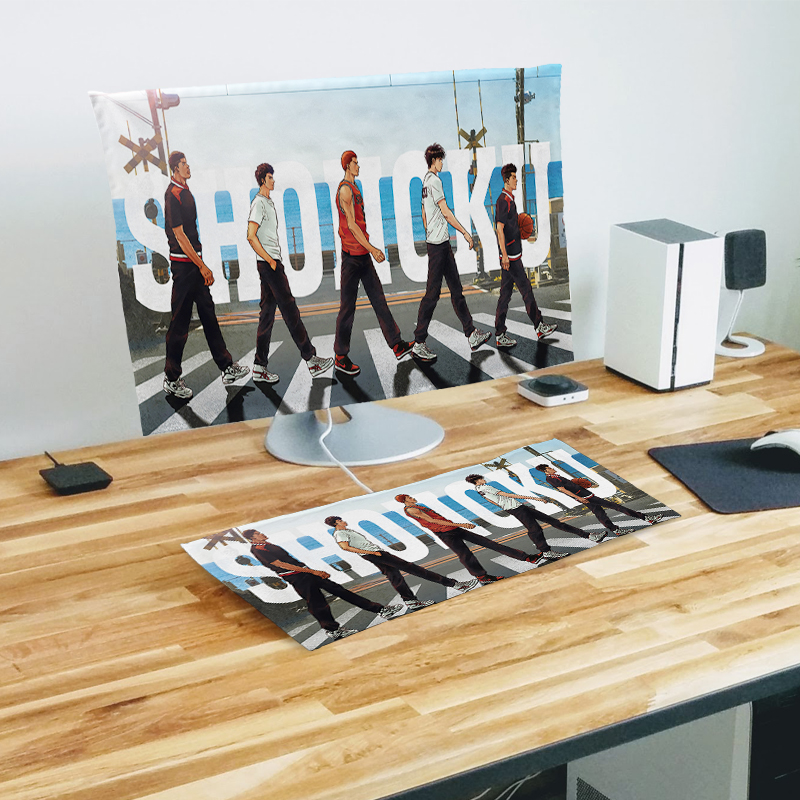 灌篮高手电脑防尘罩台式24寸主机键盘盖布防尘布27显示器32保护套