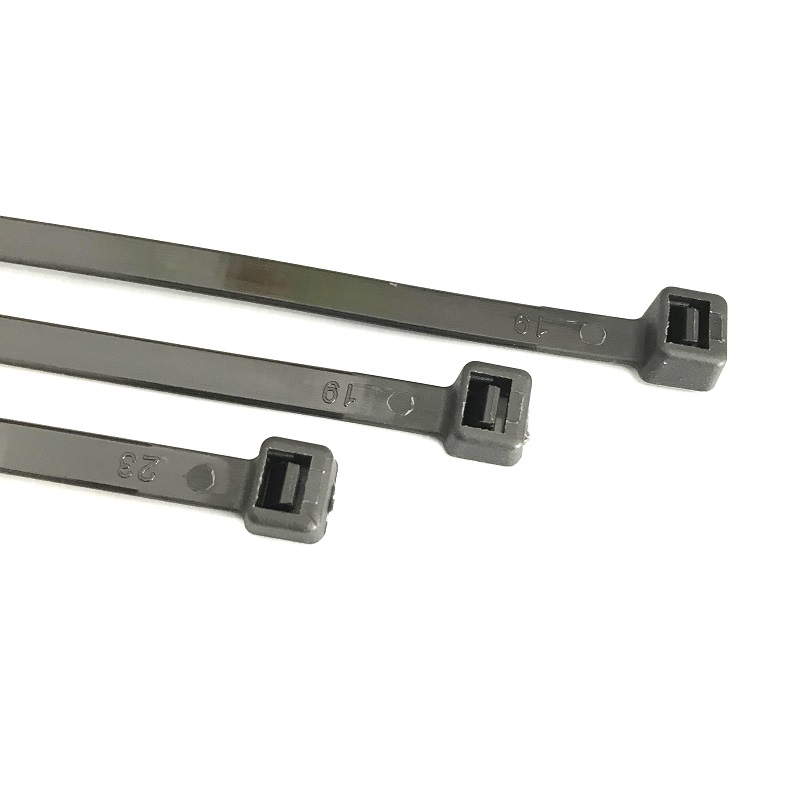 优质新料加粗加韧黑色塑料自锁式尼龙扎带强力卡扣4X200mm多型号