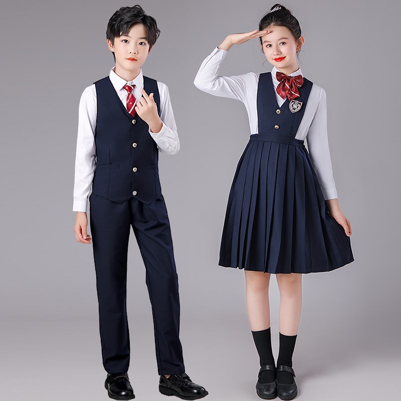 元旦儿童大合唱演出服小学生合唱团表演服口才演讲诗朗诵比赛服装