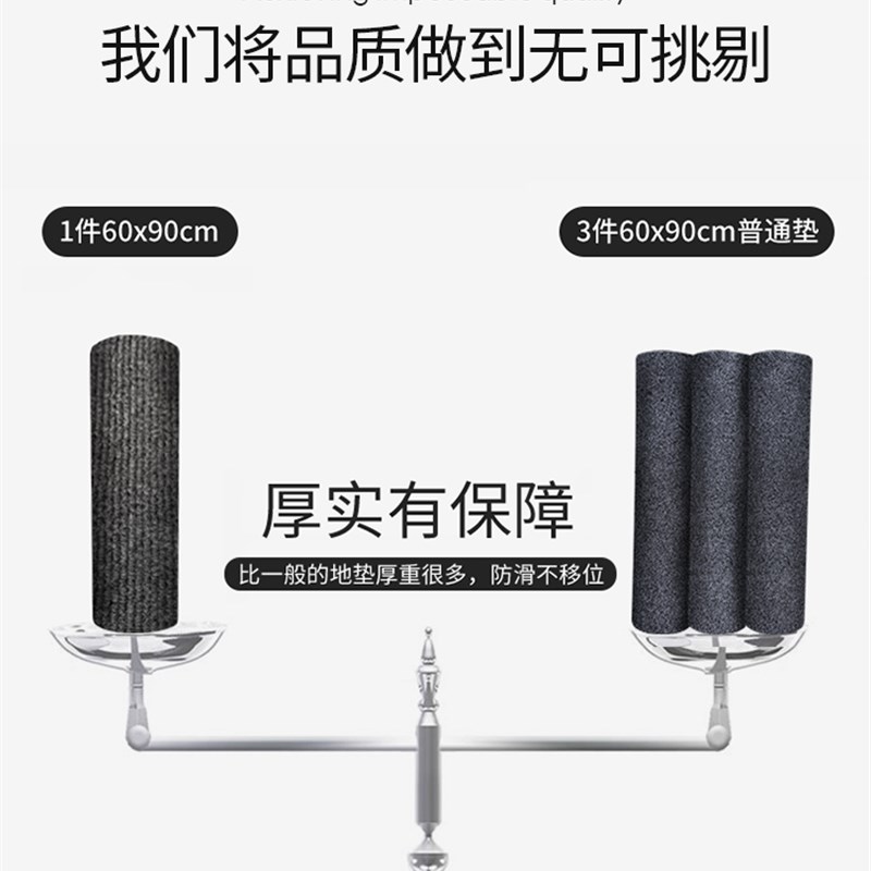 地垫厨房防滑防油可擦免洗吸水耐脏脚垫入户门垫除尘进门门口地毯