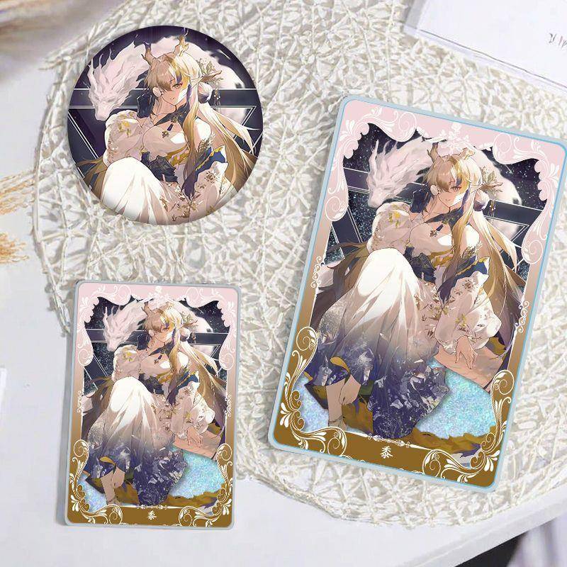 明日方舟黍流沙麻将咕卡吧唧礼物徽章摆件立牌学生创意咕卡砖