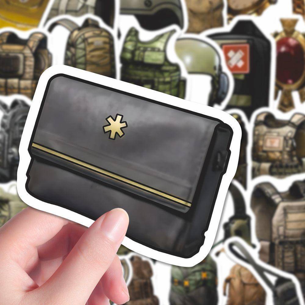 220张暗区突围素材贴纸新款游戏周边装备素材大全贴画装饰手账本