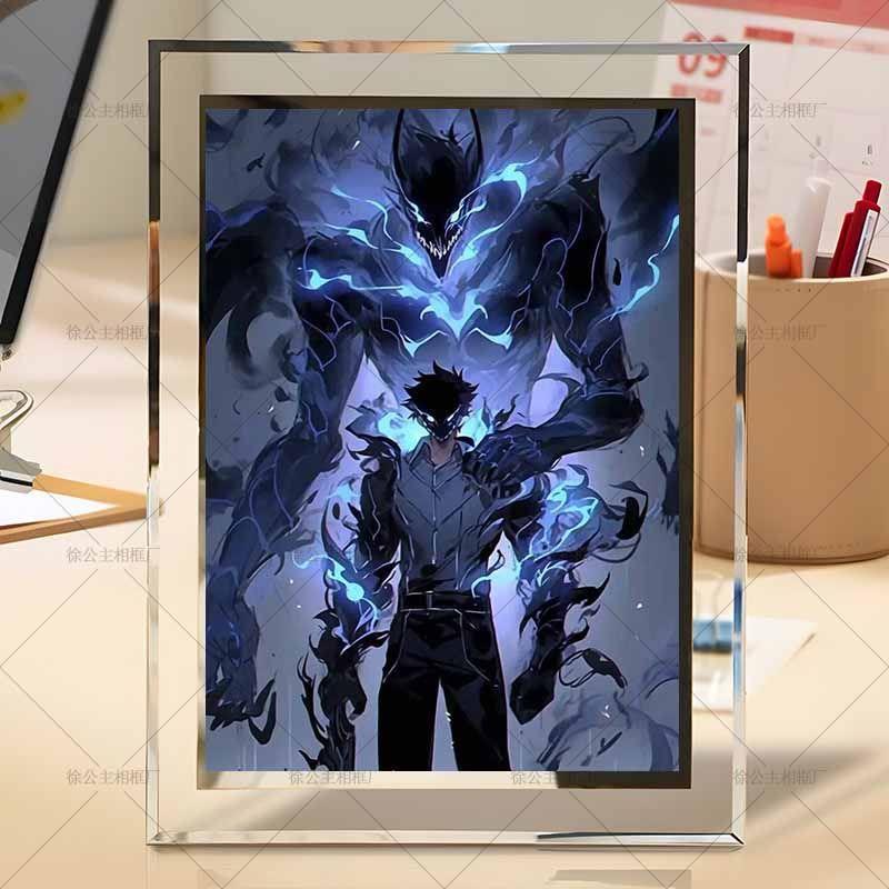 我独自升级程肖宇周边高颜值定制立体相框摆件水晶玻璃桌面摆台