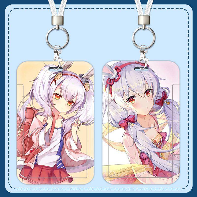 可定制动漫碧蓝航线拉菲挂绳卡套校园饭卡公交卡身份证门禁卡套