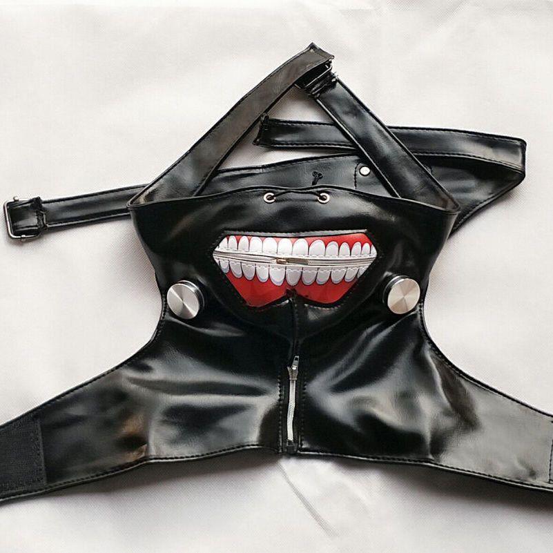 东京食尸鬼面具 cosplay喰种金木研口罩拉链面具表演道具眼罩礼物