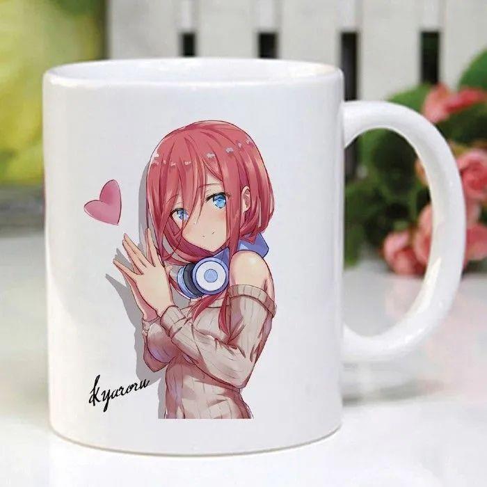 五等分的花嫁新娘马克杯周边水杯陶瓷杯子中野三玖生日礼物送闺蜜