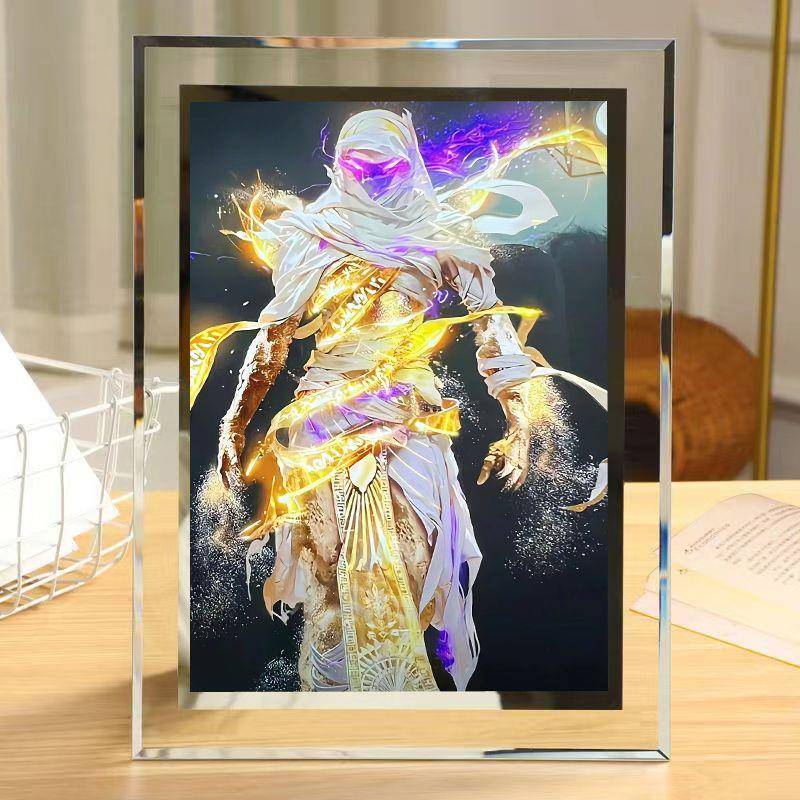 和平精英沙丘之主木乃伊升级版水晶相框送男女朋友同学生日礼物