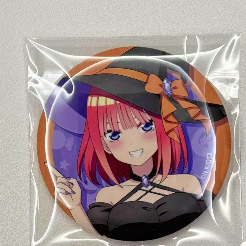 日谷五等分的花嫁中野二乃咖啡厅万圣节系列吧唧带原袋