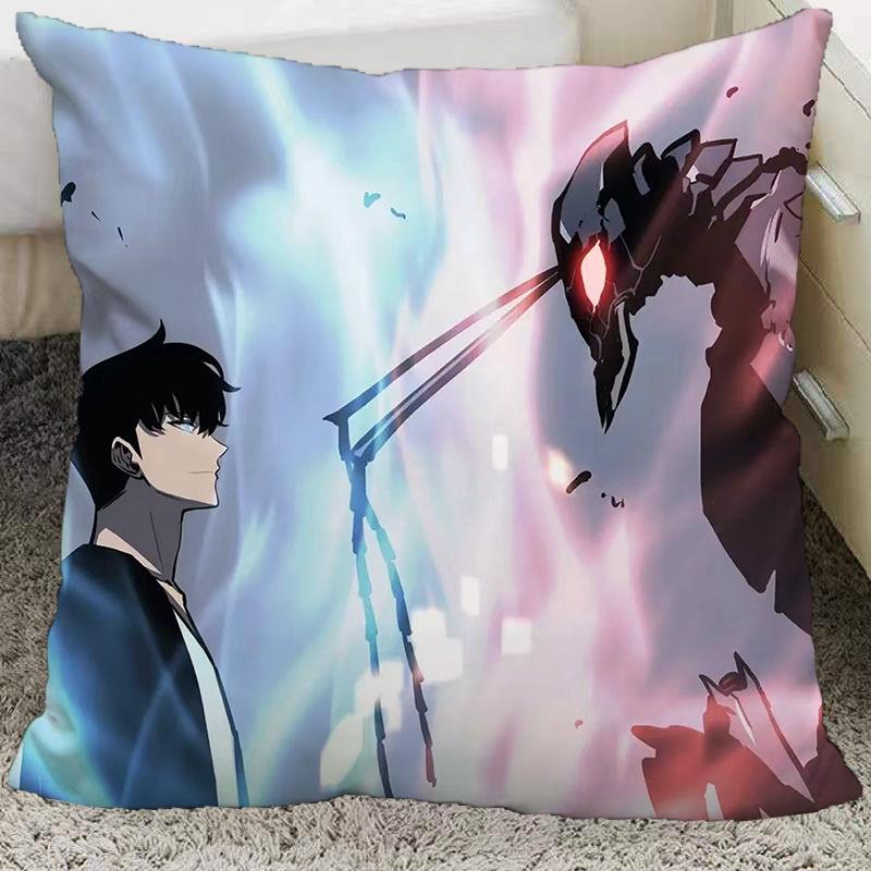 我独自升级动漫周边抱枕暗影君王程肖宇暗影军团方形靠垫睡觉枕头