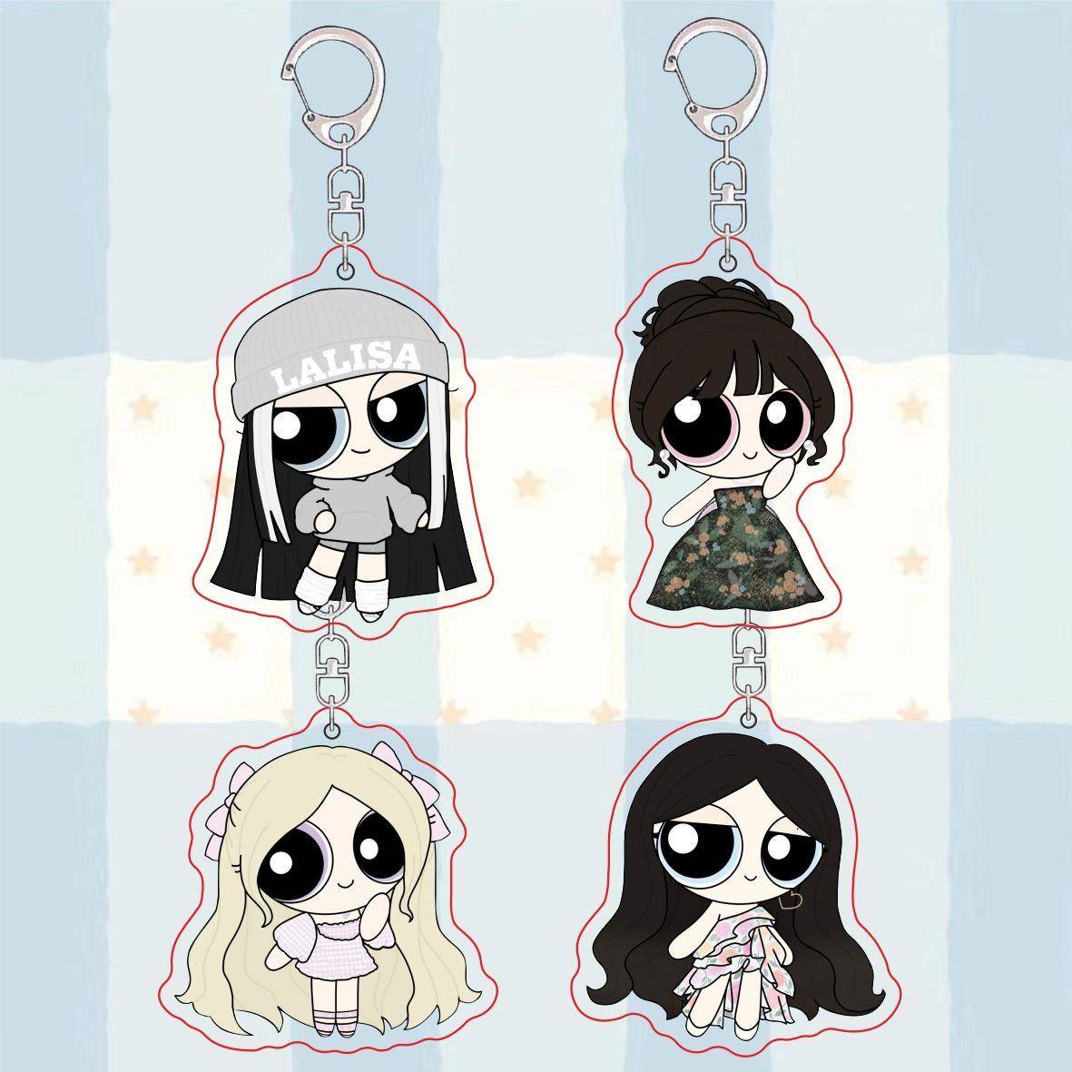 飞天小女警BP系列朴彩英Lisa金智秀周边双面亚克力送礼品书包挂饰