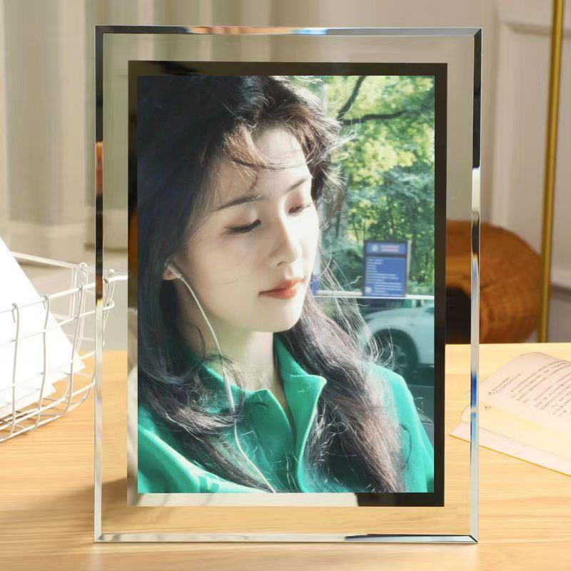 白鹿周边相片玻璃相框照片定制diy摆件摆台桌面礼品物生日