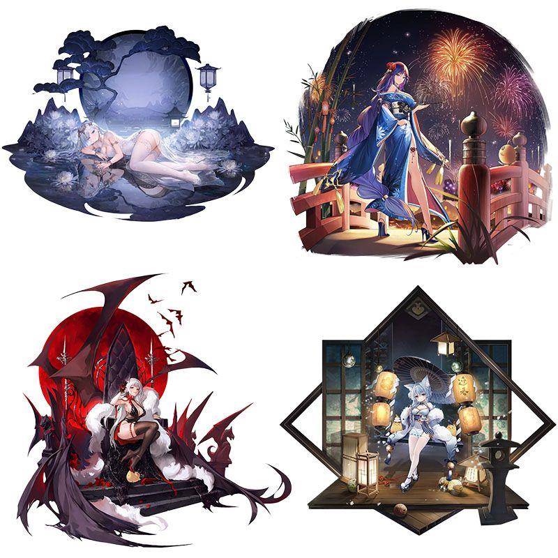 碧蓝航线精美动漫少女个性电脑贴车贴防水自粘宿舍墙贴